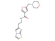 N-(2-imidazo[2,1-b][1,3]thiazol-6-ylethyl)-5-(4-morpholinylmethyl)-3-furamide