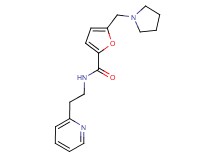 N-(2-pyridin-2-ylethyl)-5-(pyrrolidin-1-ylmethyl)-2-furamide