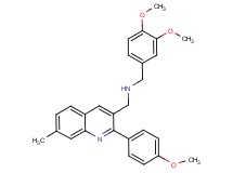 (3,4-dimethoxybenzyl){[2-(4-methoxyphenyl)-7-methyl-3-quinolinyl]methyl}amine