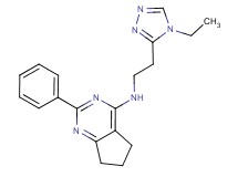 N-[2-(4-ethyl-4H-1,2,4-triazol-3-yl)ethyl]-2-phenyl-6,7-dihydro-5H-cyclopenta[d]pyrimidin-4-amine
