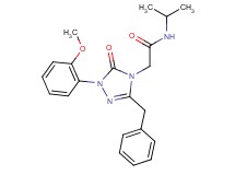 2-[3-benzyl-1-(2-methoxyphenyl)-5-oxo-1,5-dihydro-4H-1,2,4-triazol-4-yl]-N-isopropylacetamide