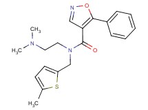 N-[2-(dimethylamino)ethyl]-N-[(5-methyl-2-thienyl)methyl]-5-phenylisoxazole-4-carboxamide