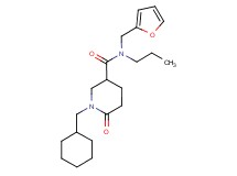 1-(cyclohexylmethyl)-N-(2-furylmethyl)-6-oxo-N-propyl-3-piperidinecarboxamide