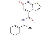 N-(1-cyclohex-1-en-1-ylethyl)-7-oxo-7H-[1,3]thiazolo[3,2-a]pyrimidine-5-carboxamide