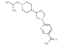 1-{6-[3-(1-isobutyl-4-piperidinyl)-1-pyrrolidinyl]-3-pyridinyl}ethanone
