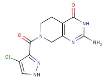 2-amino-7-[(4-chloro-1H-pyrazol-3-yl)carbonyl]-5,6,7,8-tetrahydropyrido[3,4-d]pyrimidin-4(3H)-one