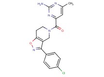 4-{[3-(4-chlorophenyl)-6,7-dihydroisoxazolo[4,5-c]pyridin-5(4H)-yl]carbonyl}-6-methylpyrimidin-2-amine