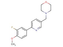 4-{[6-(3-fluoro-4-methoxyphenyl)pyridin-3-yl]methyl}morpholine