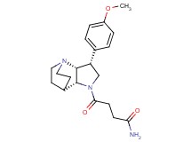 4-[(3R*,3aR*,7aR*)-3-(4-methoxyphenyl)hexahydro-4,7-ethanopyrrolo[3,2-b]pyridin-1(2H)-yl]-4-oxobutanamide