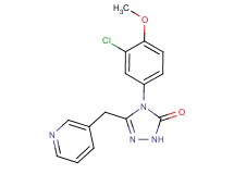 4-(3-chloro-4-methoxyphenyl)-5-(pyridin-3-ylmethyl)-2,4-dihydro-3H-1,2,4-triazol-3-one