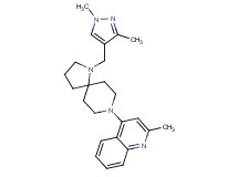 4-{1-[(1,3-dimethyl-1H-pyrazol-4-yl)methyl]-1,8-diazaspiro[4.5]dec-8-yl}-2-methylquinoline