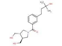 4-(3-{[(3S*,4S*)-3,4-bis(hydroxymethyl)-1-pyrrolidinyl]carbonyl}phenyl)-2-methyl-2-butanol