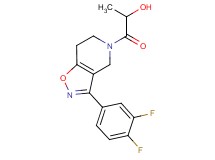 1-[3-(3,4-difluorophenyl)-6,7-dihydroisoxazolo[4,5-c]pyridin-5(4H)-yl]-1-oxopropan-2-ol