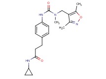 N-cyclopropyl-3-[4-({[[(3,5-dimethylisoxazol-4-yl)methyl](methyl)amino]carbonyl}amino)phenyl]propanamide