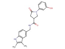 N-[(2,3-dimethyl-1H-indol-5-yl)methyl]-1-(3-hydroxyphenyl)-5-oxopyrrolidine-3-carboxamide