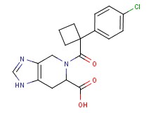 5-{[1-(4-chlorophenyl)cyclobutyl]carbonyl}-4,5,6,7-tetrahydro-1H-imidazo[4,5-c]pyridine-6-carboxylic acid