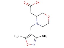 {4-[(3,5-dimethylisoxazol-4-yl)methyl]morpholin-3-yl}acetic acid