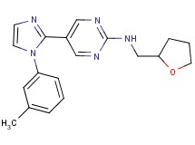 5-[1-(3-methylphenyl)-1H-imidazol-2-yl]-N-(tetrahydrofuran-2-ylmethyl)pyrimidin-2-amine