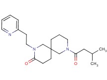 8-(3-methylbutanoyl)-2-[2-(2-pyridinyl)ethyl]-2,8-diazaspiro[5.5]undecan-3-one