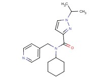 N-cyclohexyl-1-isopropyl-N-(pyridin-4-ylmethyl)-1H-pyrazole-3-carboxamide