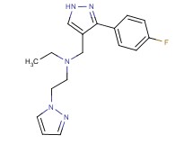 N-ethyl-N-{[3-(4-fluorophenyl)-1H-pyrazol-4-yl]methyl}-2-(1H-pyrazol-1-yl)ethanamine