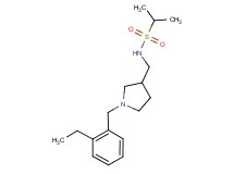 N-{[1-(2-ethylbenzyl)pyrrolidin-3-yl]methyl}propane-2-sulfonamide