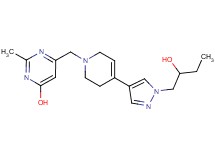 6-{[4-[1-(2-hydroxybutyl)-1H-pyrazol-4-yl]-3,6-dihydropyridin-1(2H)-yl]methyl}-2-methylpyrimidin-4-ol