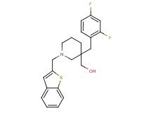 [1-(1-benzothien-2-ylmethyl)-3-(2,4-difluorobenzyl)-3-piperidinyl]methanol