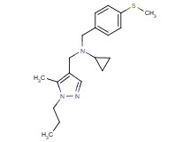 N-[(5-methyl-1-propyl-1H-pyrazol-4-yl)methyl]-N-[4-(methylthio)benzyl]cyclopropanamine