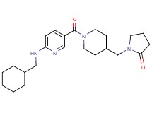 1-{[1-({6-[(cyclohexylmethyl)amino]-3-pyridinyl}carbonyl)-4-piperidinyl]methyl}-2-pyrrolidinone