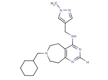 7-(cyclohexylmethyl)-N-[(1-methyl-1H-pyrazol-4-yl)methyl]-6,7,8,9-tetrahydro-5H-pyrimido[4,5-d]azepin-4-amine