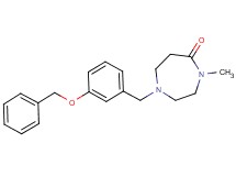 1-[3-(benzyloxy)benzyl]-4-methyl-1,4-diazepan-5-one