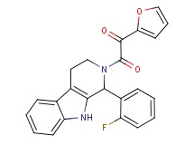 2-[1-(2-fluorophenyl)-1,3,4,9-tetrahydro-2H-beta-carbolin-2-yl]-1-(2-furyl)-2-oxoethanone