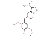 3-isopropyl-5-[(8-methoxy-3,4-dihydro-2H-1,5-benzodioxepin-7-yl)methyl]-4,5,6,7-tetrahydro-1H-pyrazolo[4,3-c]pyridine