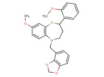 5-(1,3-benzodioxol-4-ylmethyl)-8-methoxy-2-(2-methoxyphenyl)-2,3,4,5-tetrahydro-1,5-benzothiazepine