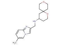 1,9-dioxaspiro[5.5]undec-4-yl[(6-methylimidazo[1,2-a]pyridin-2-yl)methyl]amine