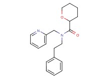 N-(2-phenylethyl)-N-(pyridin-2-ylmethyl)tetrahydro-2H-pyran-2-carboxamide