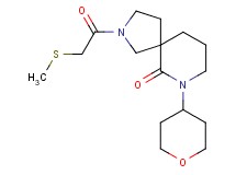 2-[(methylthio)acetyl]-7-(tetrahydro-2H-pyran-4-yl)-2,7-diazaspiro[4.5]decan-6-one