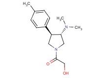2-[(3S*,4R*)-3-(dimethylamino)-4-(4-methylphenyl)pyrrolidin-1-yl]-2-oxoethanol