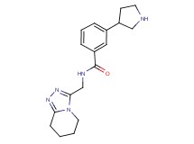 3-(3-pyrrolidinyl)-N-(5,6,7,8-tetrahydro[1,2,4]triazolo[4,3-a]pyridin-3-ylmethyl)benzamide hydrochloride