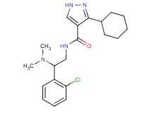 N-[2-(2-chlorophenyl)-2-(dimethylamino)ethyl]-3-cyclohexyl-1H-pyrazole-4-carboxamide
