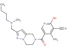 5-{[2-{[butyl(methyl)amino]methyl}-6,7-dihydropyrazolo[1,5-a]pyrazin-5(4H)-yl]carbonyl}-2-hydroxy-4-methylnicotinonitrile