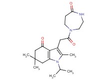 1-isopropyl-2,6,6-trimethyl-3-[2-oxo-2-(5-oxo-1,4-diazepan-1-yl)ethyl]-1,5,6,7-tetrahydro-4H-indol-4-one