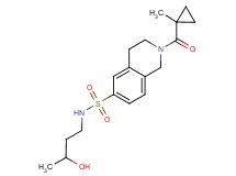 N-(3-hydroxybutyl)-2-[(1-methylcyclopropyl)carbonyl]-1,2,3,4-tetrahydroisoquinoline-6-sulfonamide
