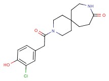 3-[(3-chloro-4-hydroxyphenyl)acetyl]-3,9-diazaspiro[5.6]dodecan-10-one