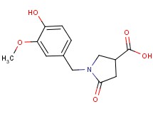 1-(4-hydroxy-3-methoxybenzyl)-5-oxopyrrolidine-3-carboxylic acid