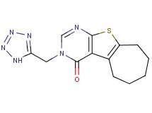 3-(1H-tetrazol-5-ylmethyl)-3,5,6,7,8,9-hexahydro-4H-cyclohepta[4,5]thieno[2,3-d]pyrimidin-4-one