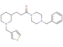 1-benzyl-4-{3-[1-(3-thienylmethyl)-3-piperidinyl]propanoyl}piperazine