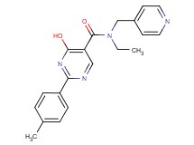 N-ethyl-4-hydroxy-2-(4-methylphenyl)-N-(pyridin-4-ylmethyl)pyrimidine-5-carboxamide