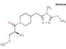 [(1S)-1-(methoxymethyl)-2-(4-{[4-methyl-5-(methylthio)-4H-1,2,4-triazol-3-yl]methyl}-1-piperidinyl)-2-oxoethyl]amine hydrochloride